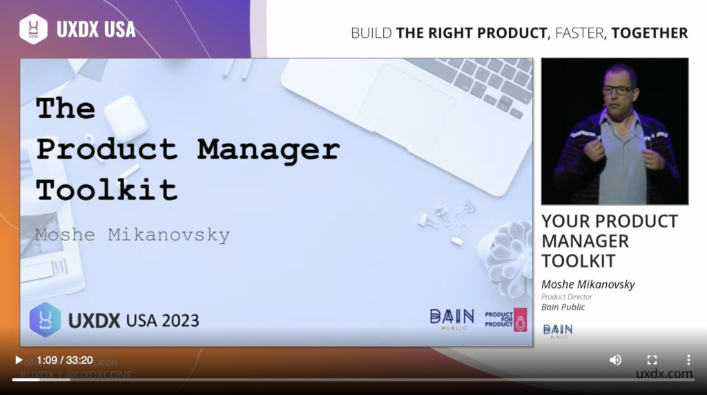 Your Product Manager Toolkit – UXDX USA 2023